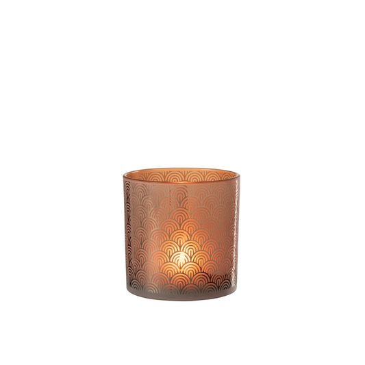J-Line J-Line windlicht Boog - glas - oranje - large