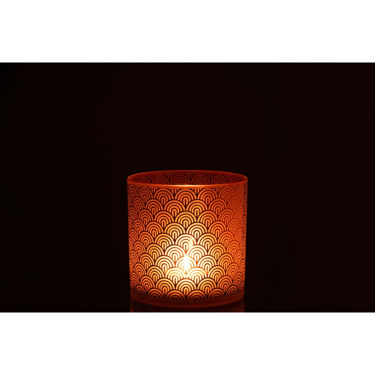 J-Line J-Line windlicht Boog - glas - oranje - large