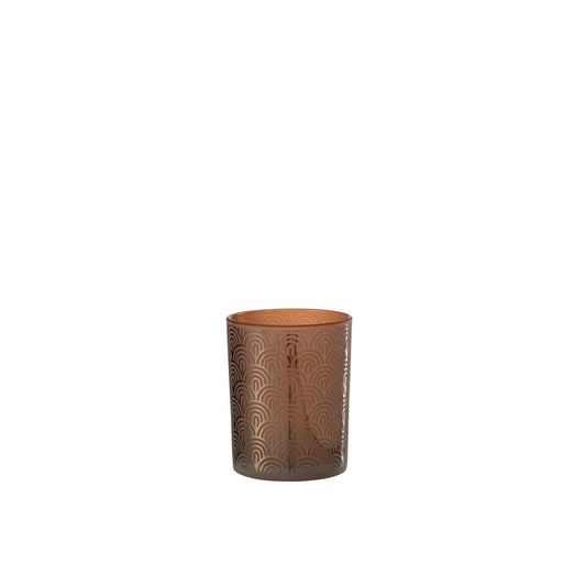 J-Line J-Line windlicht Boog - glas - oranje - medium