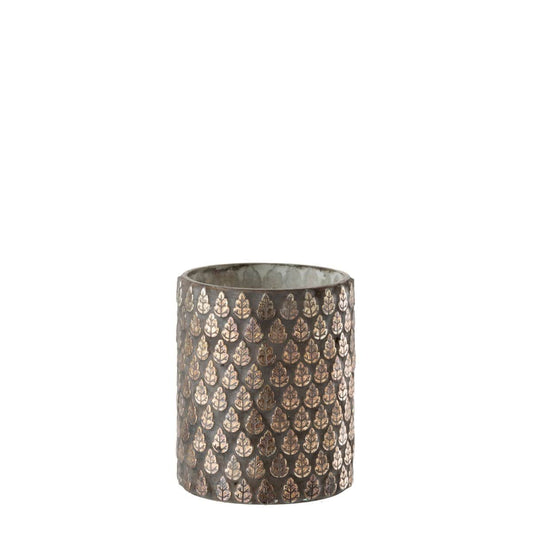 J-Line J-Line windlicht Boom - glas - bruin