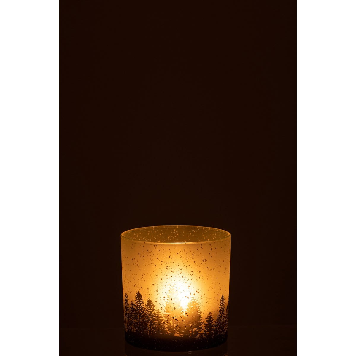 J-Line J-Line Windlicht Boom Sneeuw Glas Groen Large