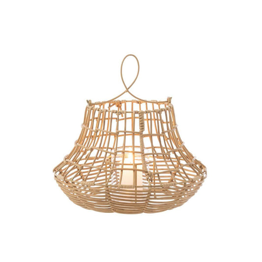 J-Line J-Line windlicht Hangend Hoog - rotan - naturel