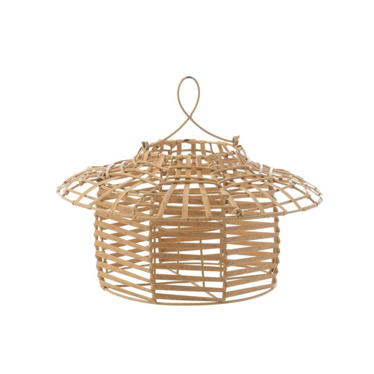 J-Line J-Line windlicht Hangend Laag - rotan - naturel