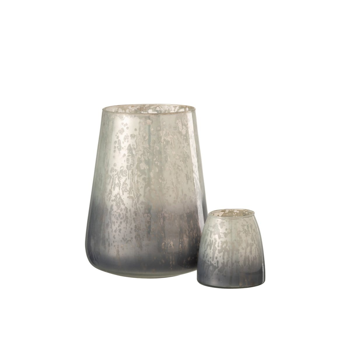 J-Line J-Line windlicht Milky - glas - grijs - large