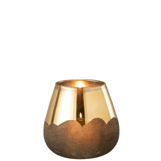 J-Line J-Line windlicht Nevada  - glas - goud - large