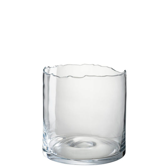 J-Line J-Line windlicht Onregelmatige Rand - kaarshouder - glas - transparant