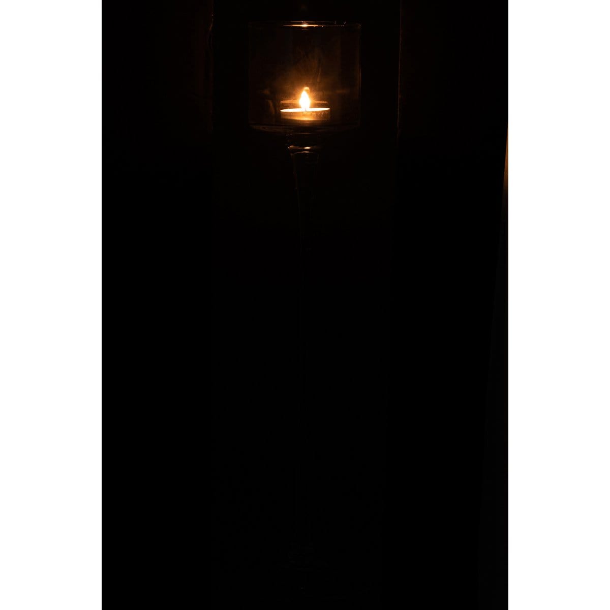 J-Line J-Line windlicht op voet - glas - transparant - large