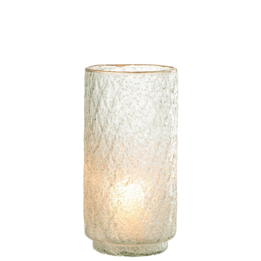 J-Line J-Line windlicht Rand - glas - goud/transparant - large