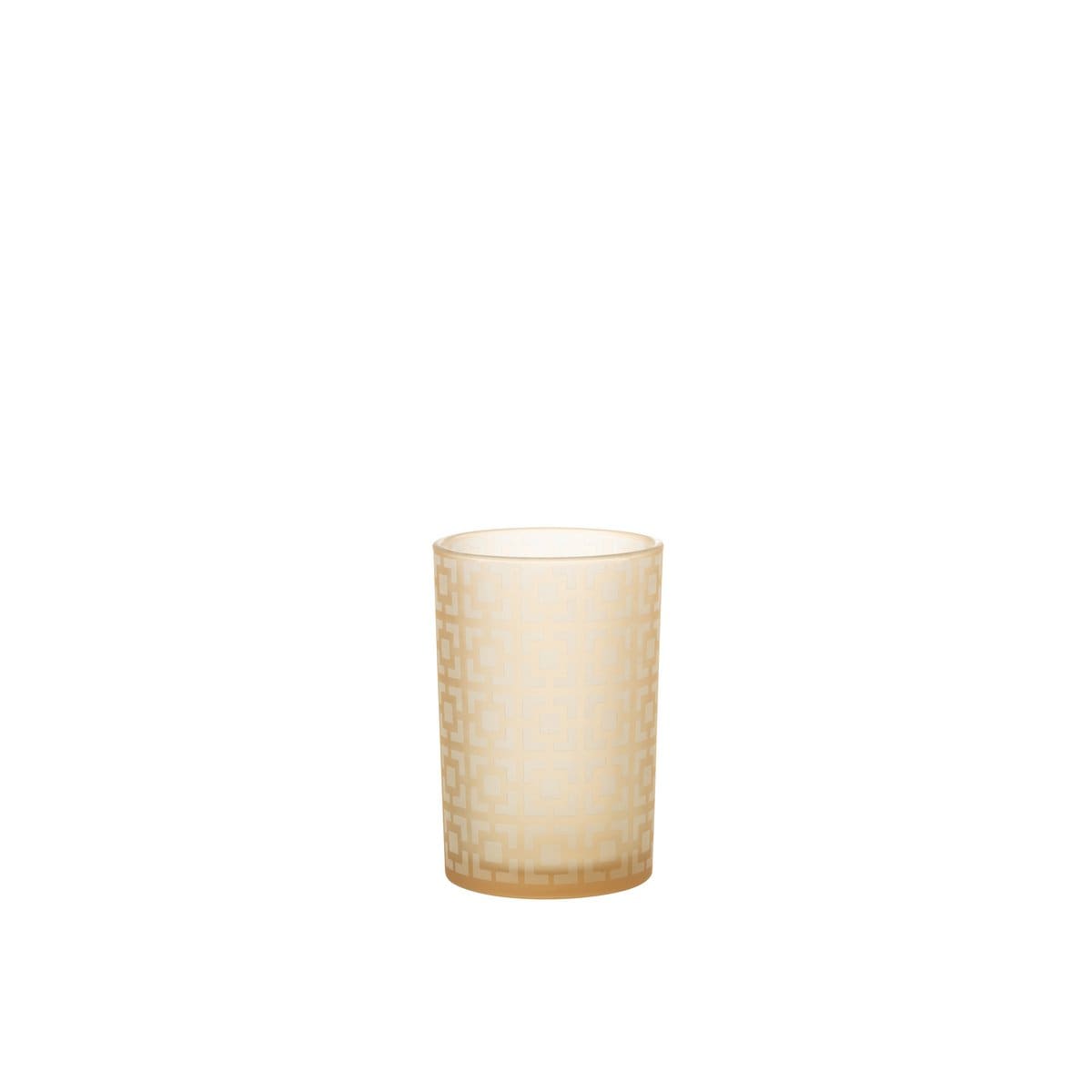 J-Line J-Line windlicht Vierkanten - glas - beige - large