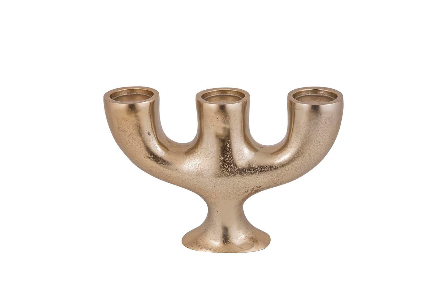 PTMD Jimbo Brass big aluminum candleholder 3 holders