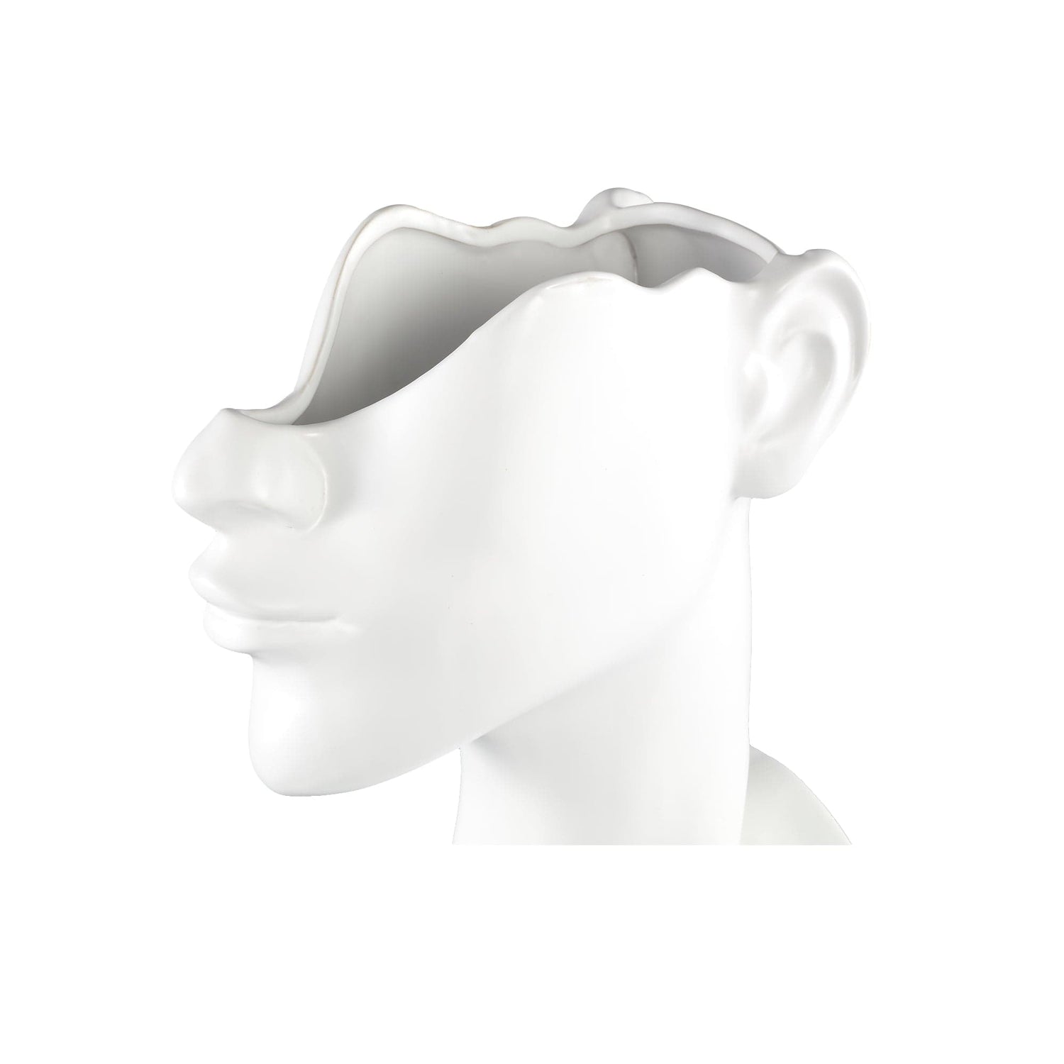 PTMD Jolie Witte keramische pot elegante vrouw vorm L