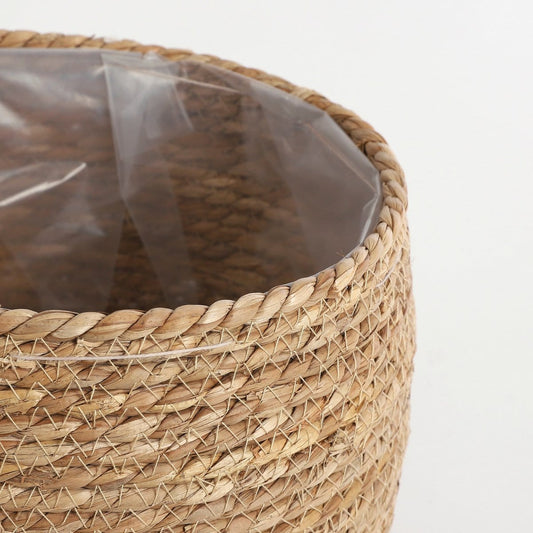 Mica Decorations Jorck Mand voor Planten - H24 x Ø26 cm - Zeegras - Lichtbruin