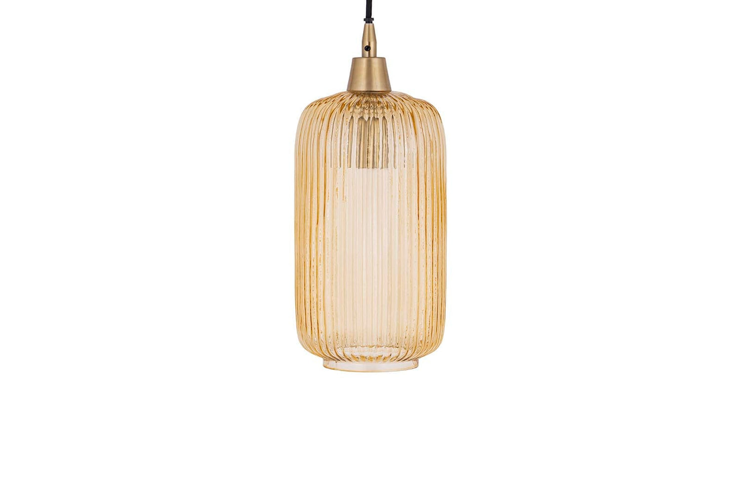 PTMD Juliet Amber glazen hanglamp lang