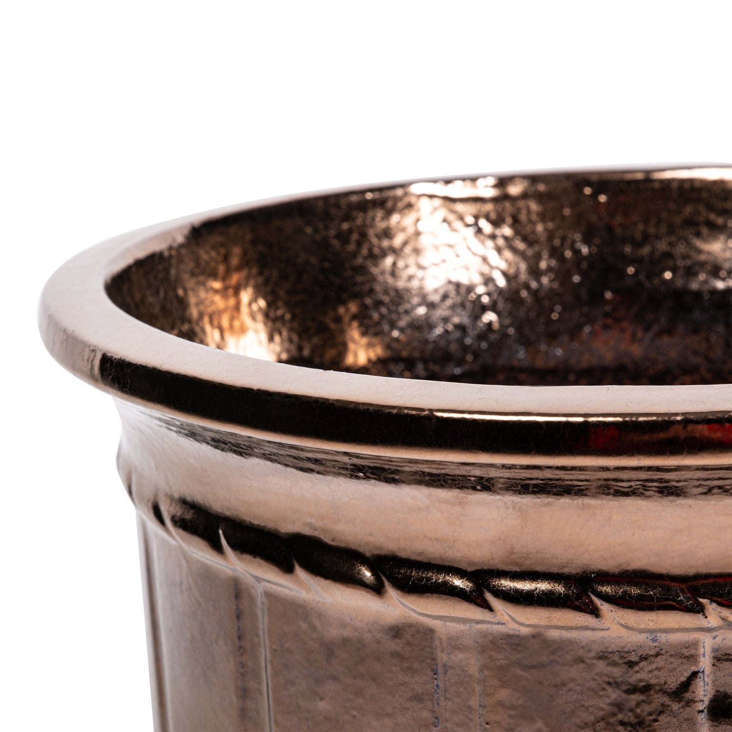 PTMD Kelsy Bronze keramische pot antiek rond SV4