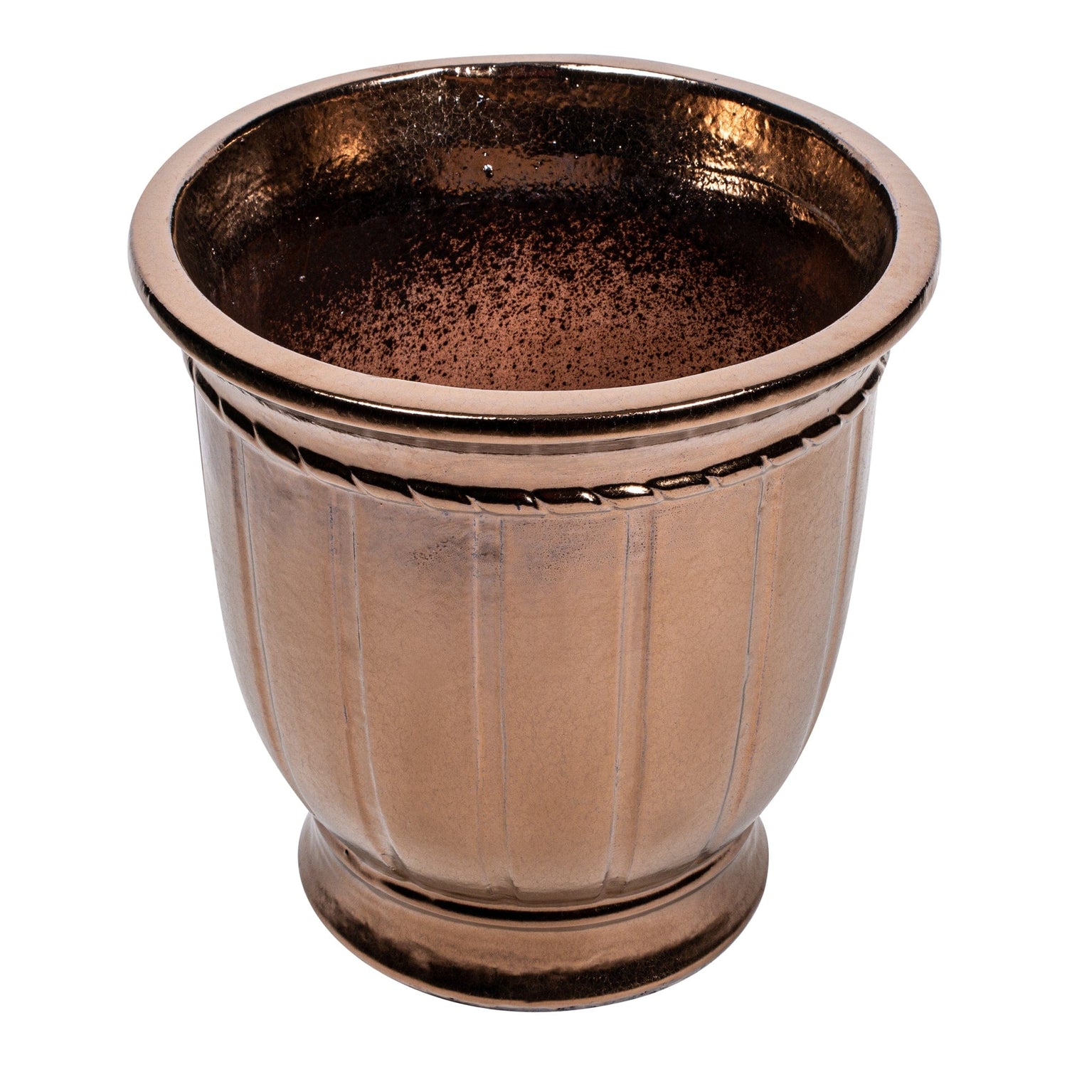 PTMD Kelsy Bronze keramische pot antiek rond SV4