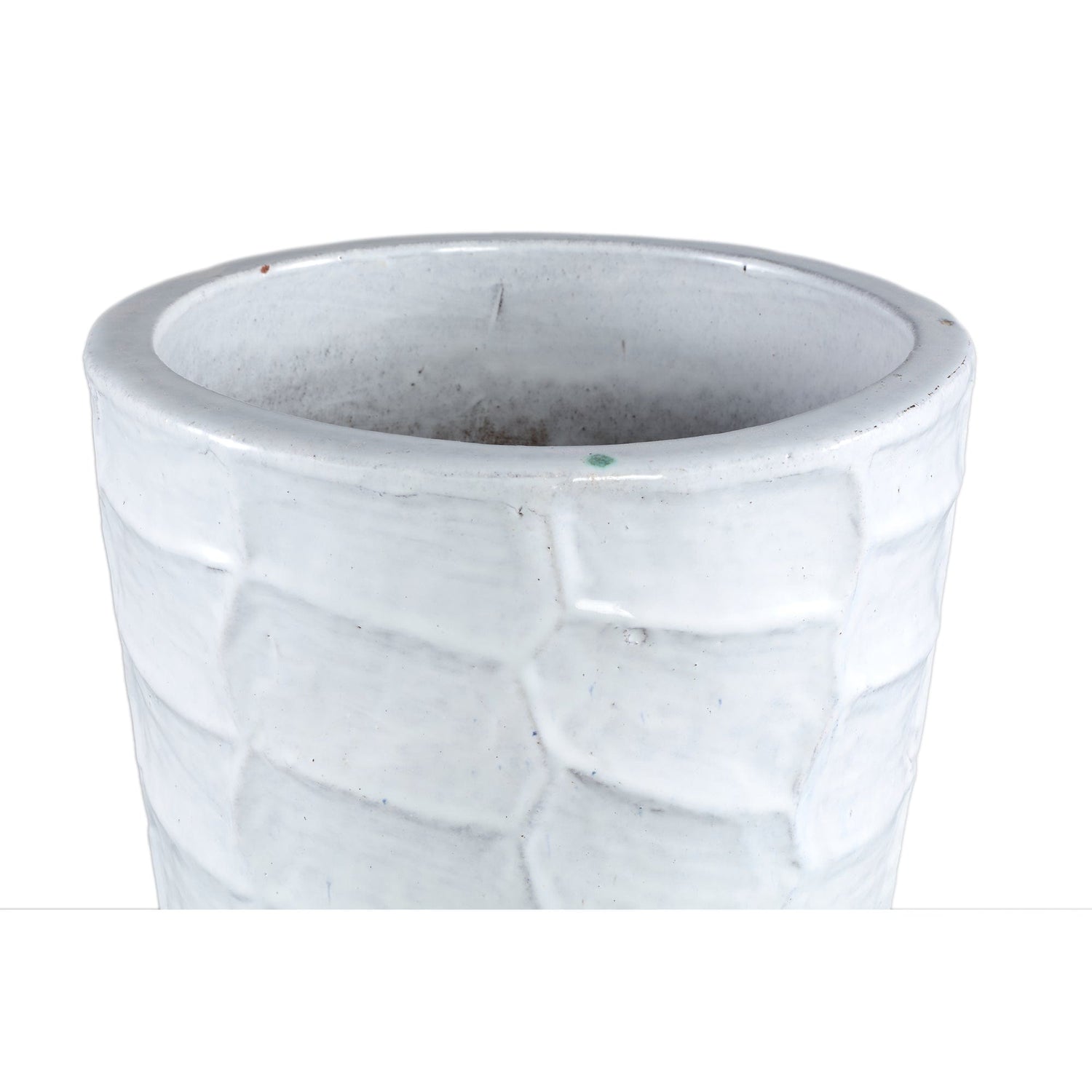 PTMD Kolar Witte grote geglazuurde keramische potweegschaal rond SV3