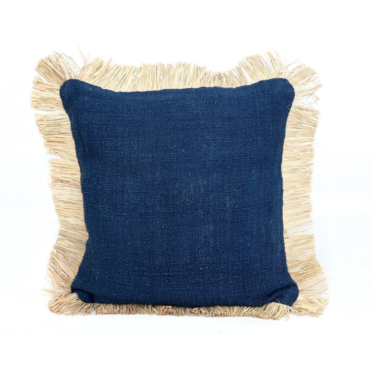 Bazar Bizar Kussenhoes Saint Tropez - Blauw naturel - 50x50,5cm