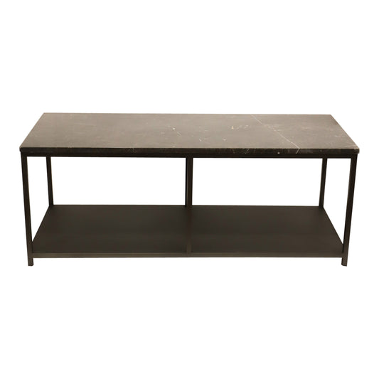 Laco Brown bijzettafel marmeren blad taupe metalen frame