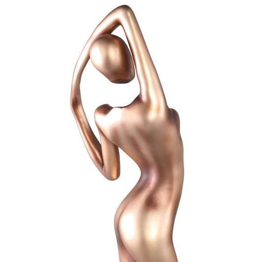 PTMD Leonne Gold polyester beeld vrouw in lichaamsvorm