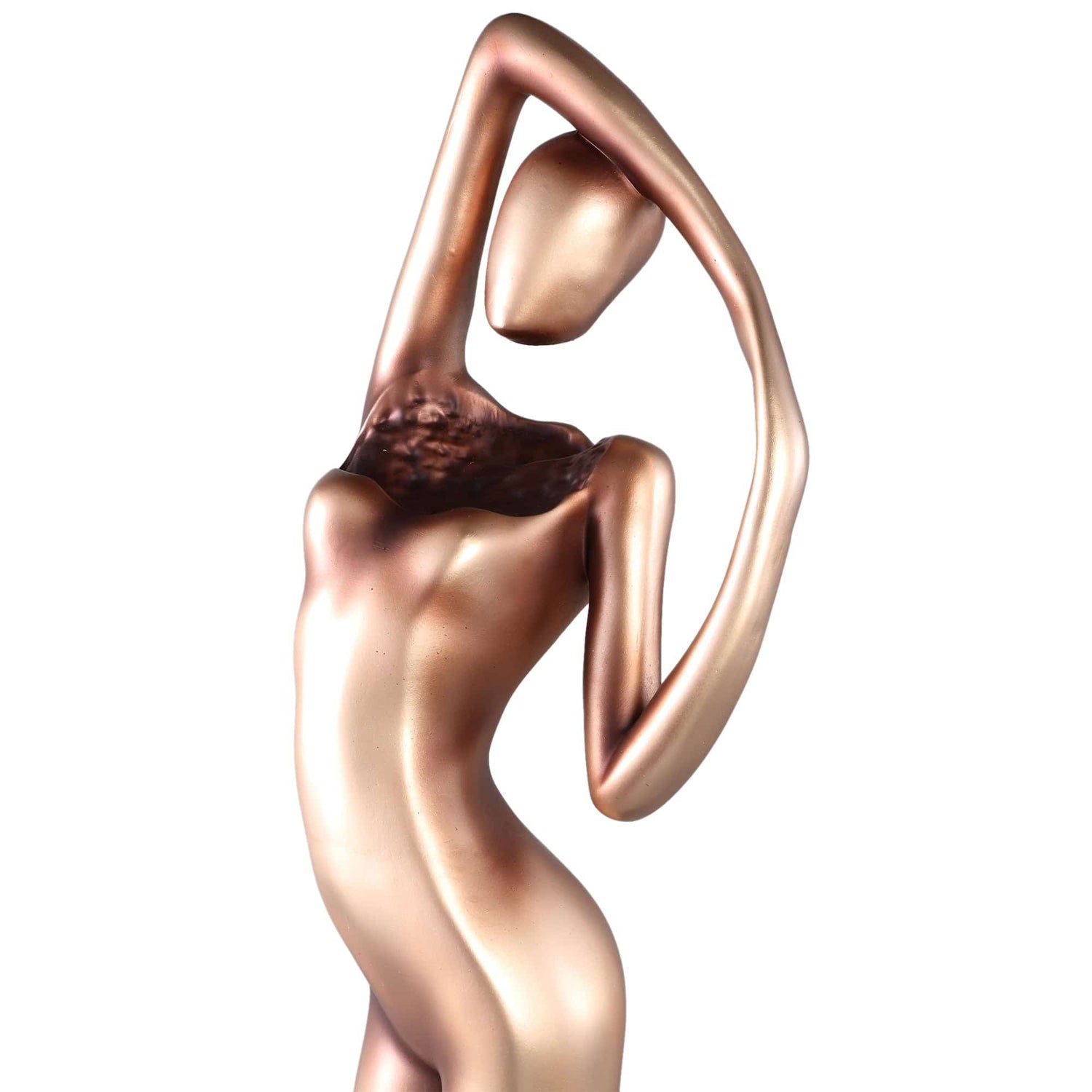 PTMD Leonne Gold polyester beeld vrouw in lichaamsvorm