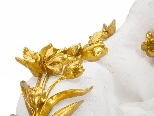 Mauro Ferretti LEOPARD WHITE/GOLD CM 53X21,5X24