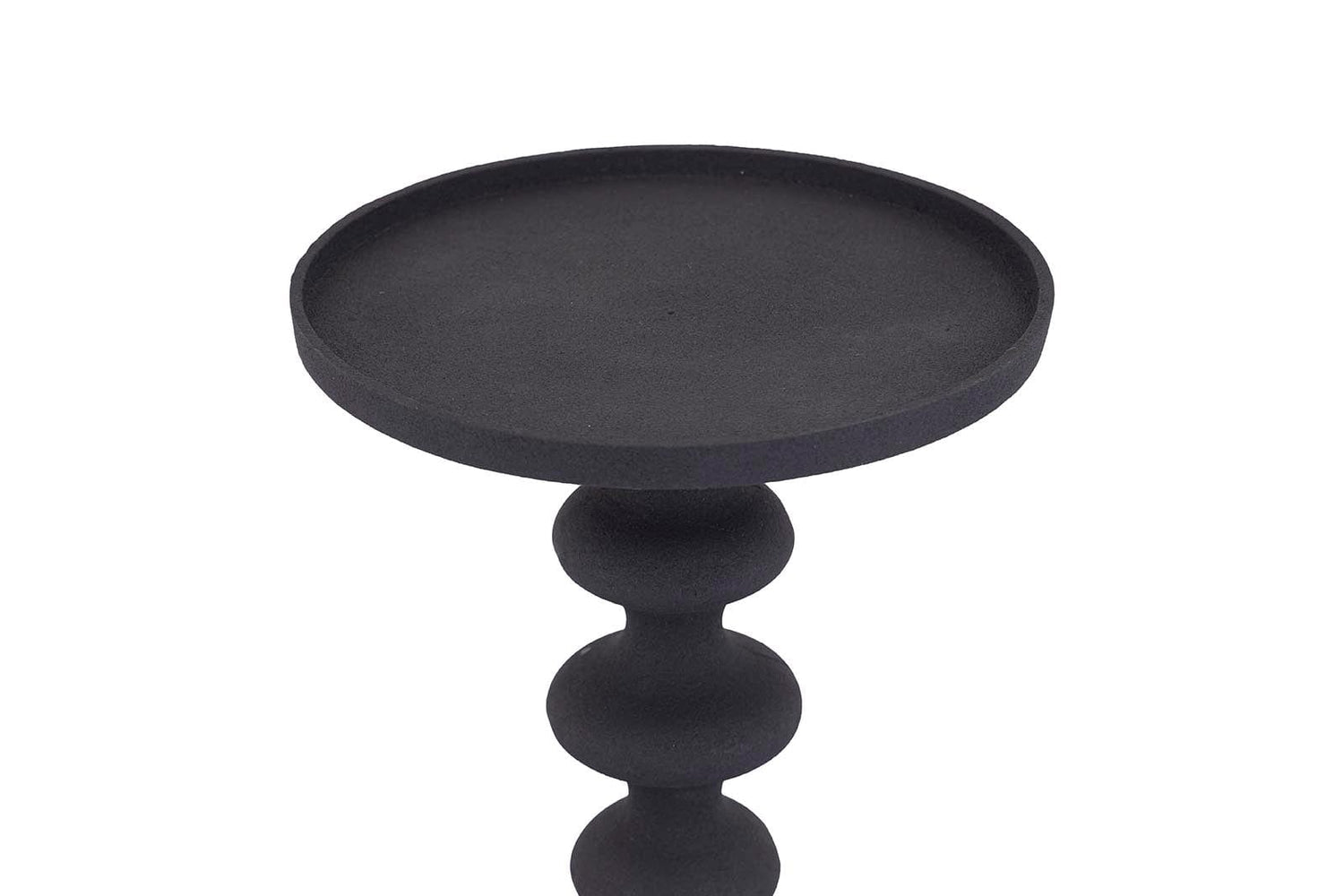 PTMD Lisann Zwart gegoten alu kandelaar rond S