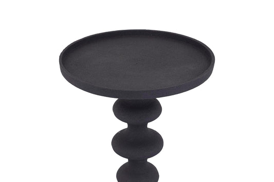 PTMD Lisann Zwart gegoten alu kandelaar rond S