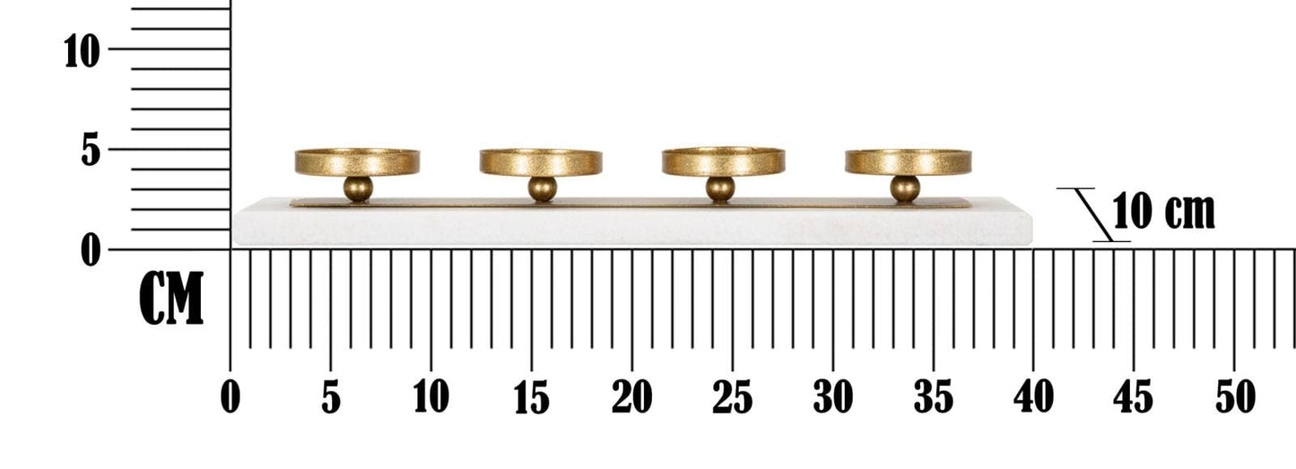 Mauro Ferretti MARBLE CANDLE HOLDER CM 40X10X5