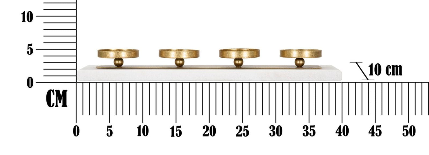 Mauro Ferretti MARBLE CANDLE HOLDER CM 40X10X5