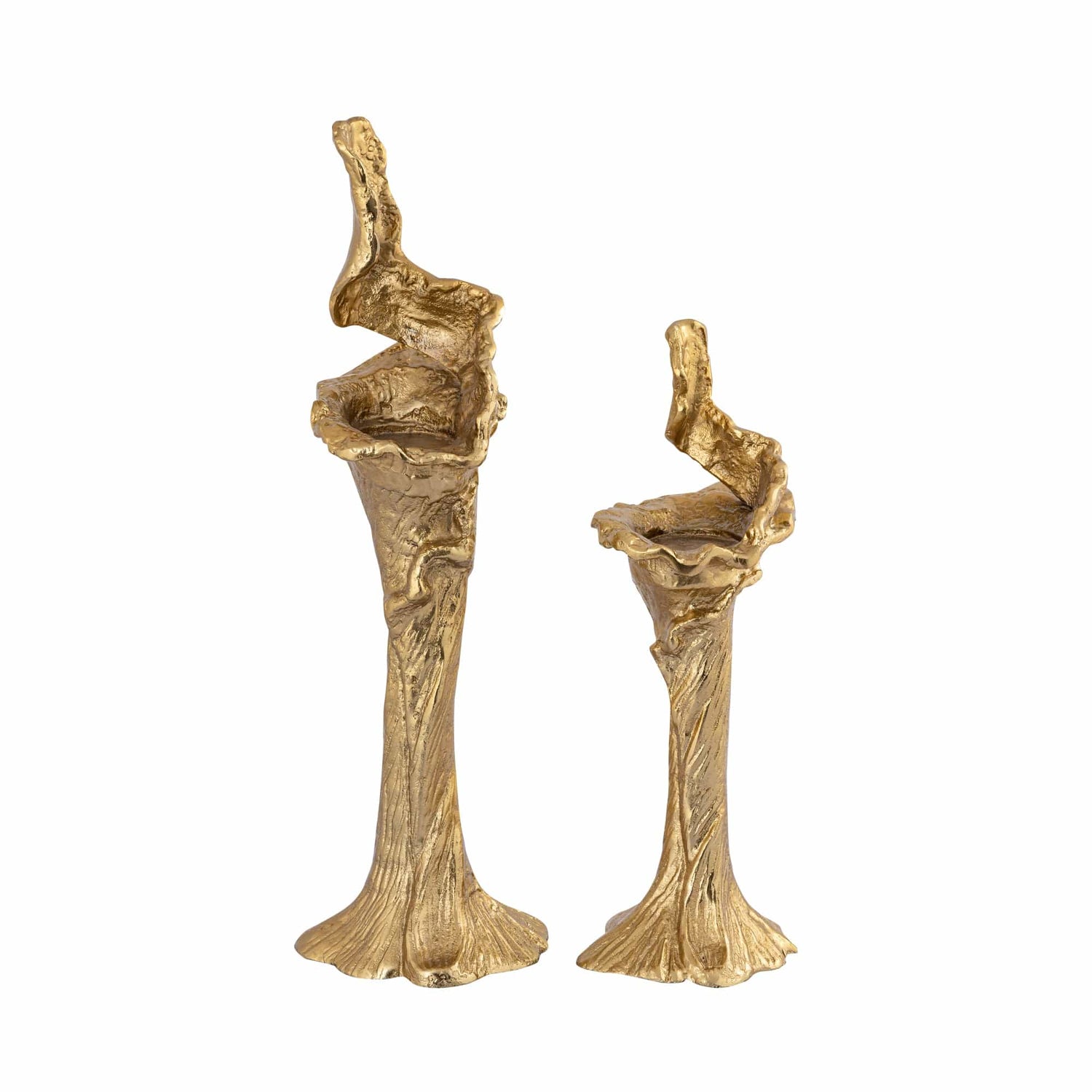 PTMD Mataly Goud gegoten alu kandelaar L