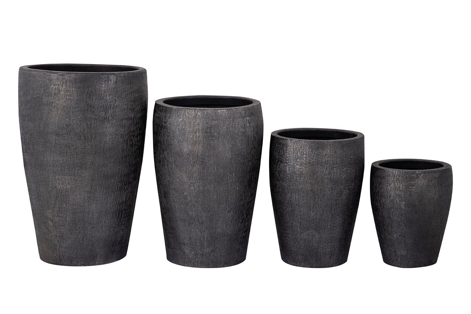 PTMD Mialee Antraciet aluminium pot rond klein SV2