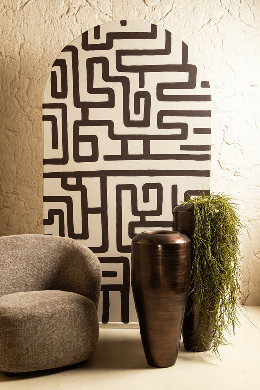 PTMD Michel Koper alu plaatpot hoog rond S