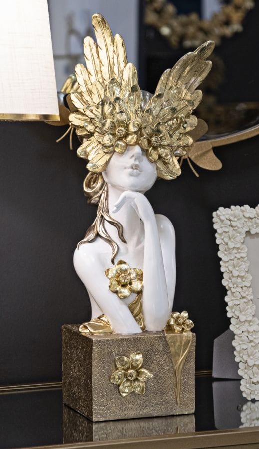 Mauro Ferretti MINERVA STATUE CM 20X17X50