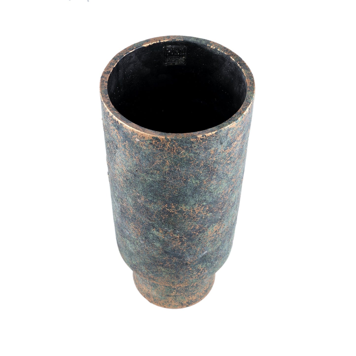 PTMD Mister Black cementpot ruwe kleur rond hoog L