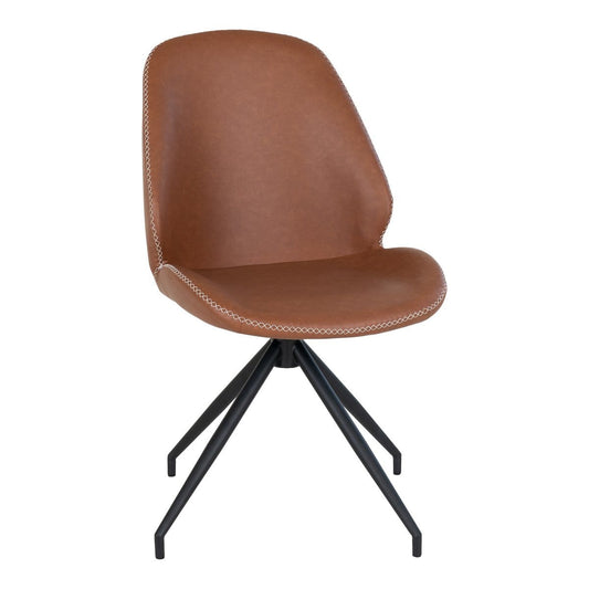 House Nordic ApS Monte Carlo Eetkamerstoel met Draaiknop - Bruin - set van 2