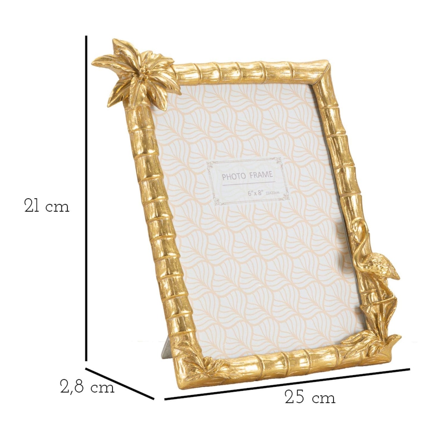 Mauro Ferretti PHOTOFRAME FLAMINGO CM 25X2,8X21 (INSIDE PHOTO SIZE CM 15X20)