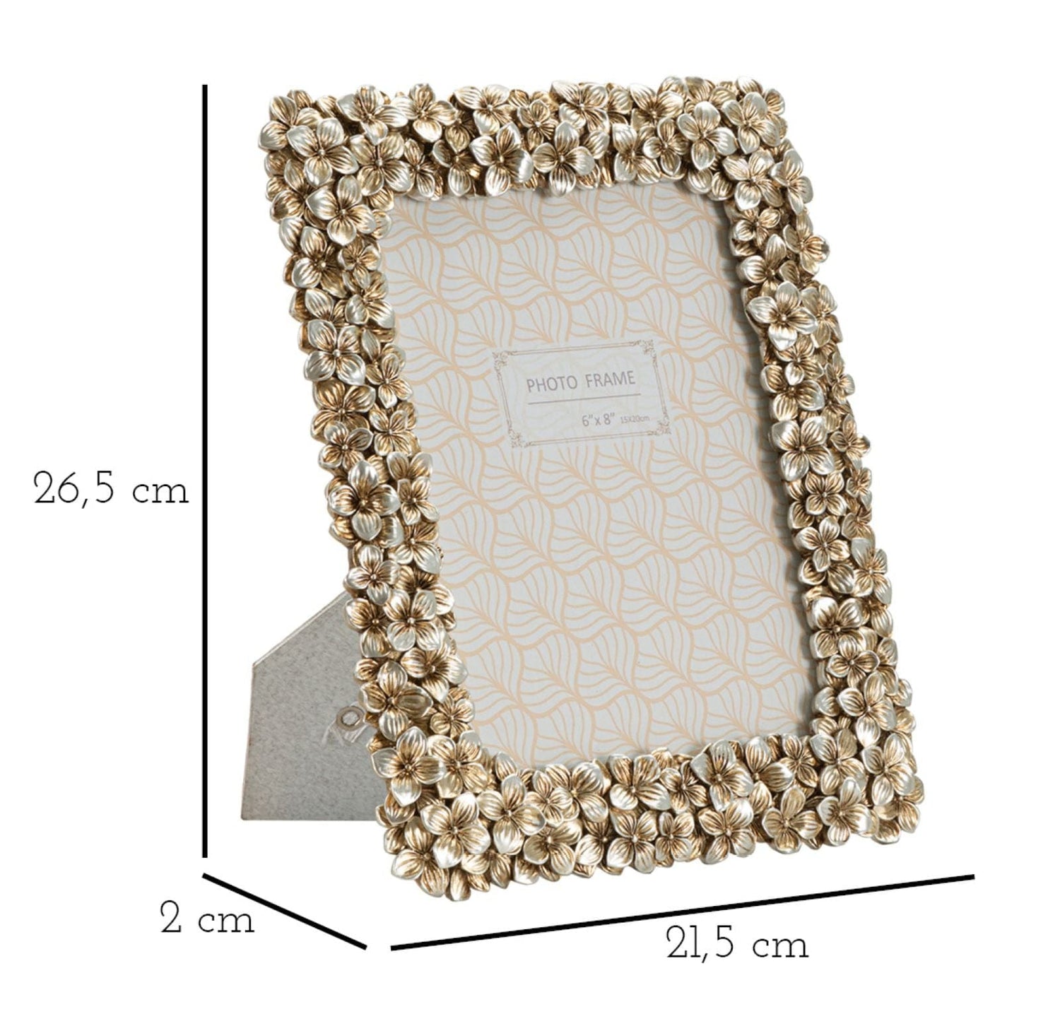 Mauro Ferretti PHOTOFRAME FLOLLY CM 21,5X2X26,5 (INSIDE PHOTO SIZE CM 15X20)