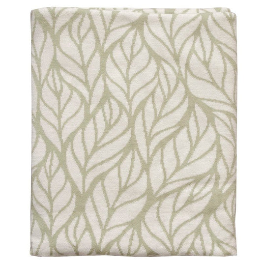 Home Delight B.V. Plaid Lois groen gebreid
