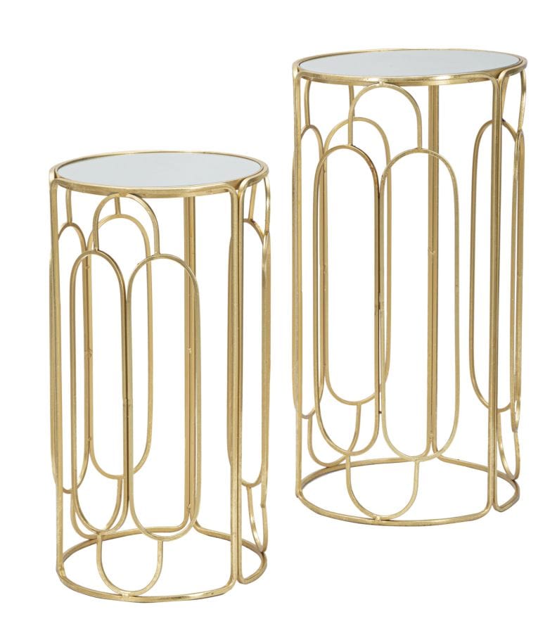 Mauro Ferretti PLANT HOLDER ARTY SET 2 PCS ROUND CM Ø 36,5X70-31X60