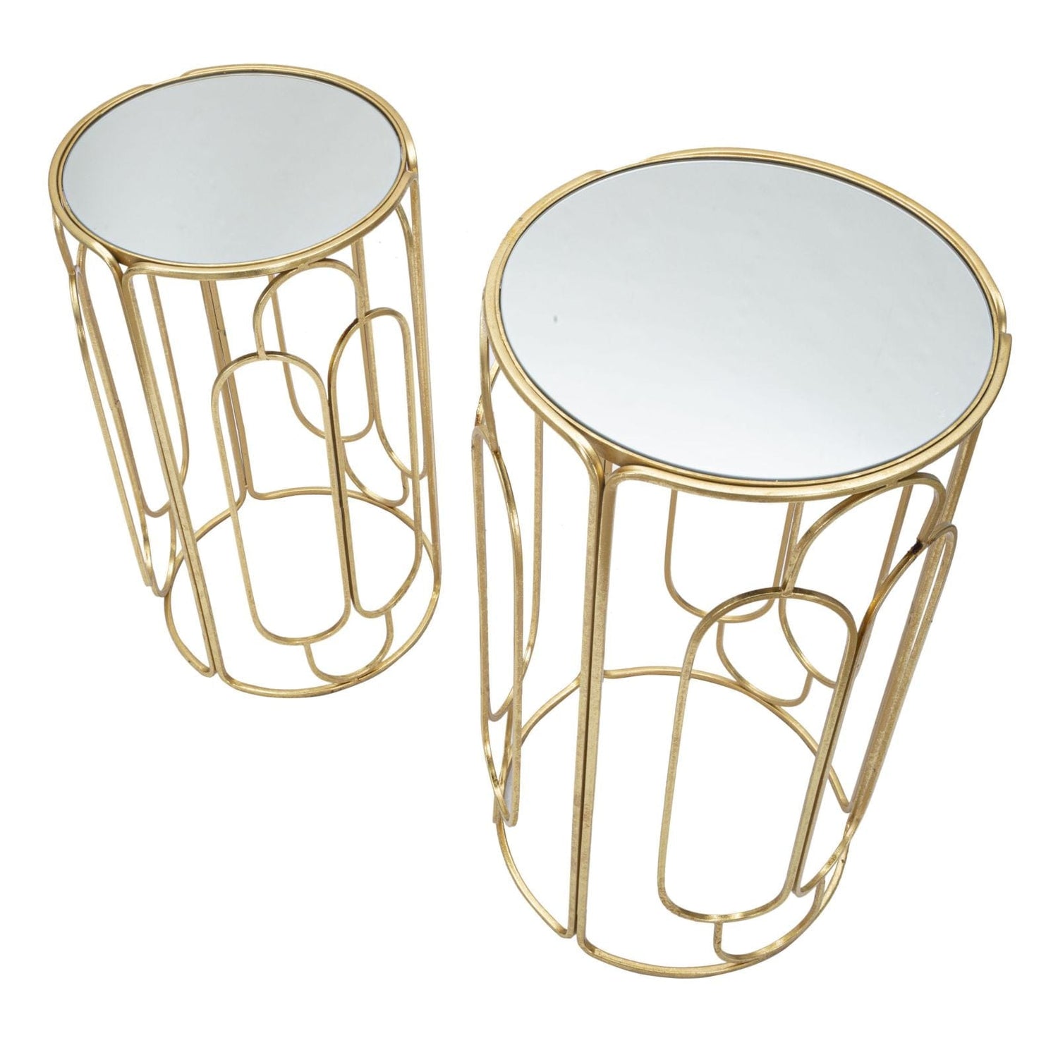 Mauro Ferretti PLANT HOLDER ARTY SET 2 PCS ROUND CM Ø 36,5X70-31X60
