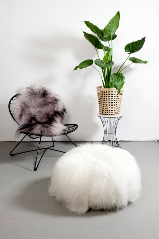 Dyreskinn® POUFFE ICELANDIC WHITE