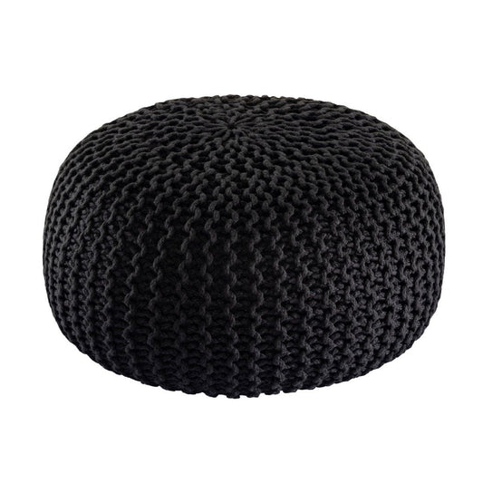 Voglrieder kreatives Wohnen PREMIUM poef zitpoef gebreide kruk gebreide poef Ø 55 cm wasbaar binnen en buiten schitterende kleuren!