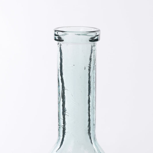 Mica Decorations Rioja Fles Vaas - H100 x Ø21 cm - Gerecycled Glas - Transparant