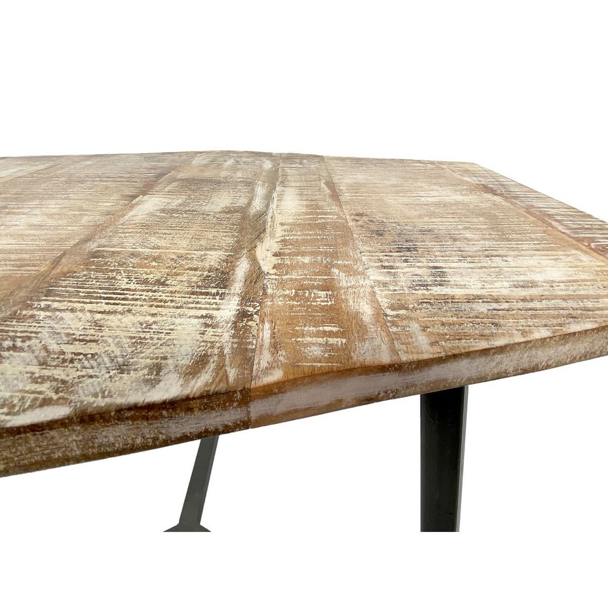 Voglrieder kreatives Wohnen Salontafelset 2-delig woonkamertafel nesttafel Paris metalen frame zwart wit of oud zilver