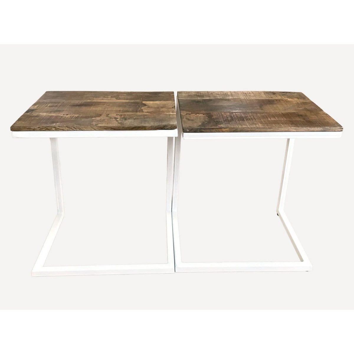Voglrieder kreatives Wohnen Salontafelset van 2 B 40 H 51 cm woonkamertafelset bijzettafel Atlanta metalen frame