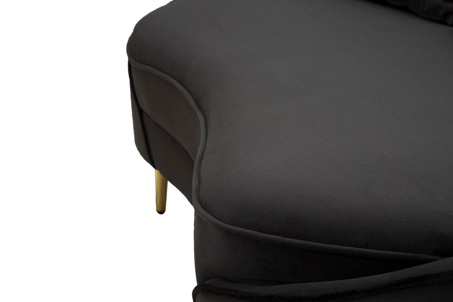 Mauro Ferretti SOFA 3 SEATERS OSLO WITH CUSHIONS BLACK CM 185X84X68