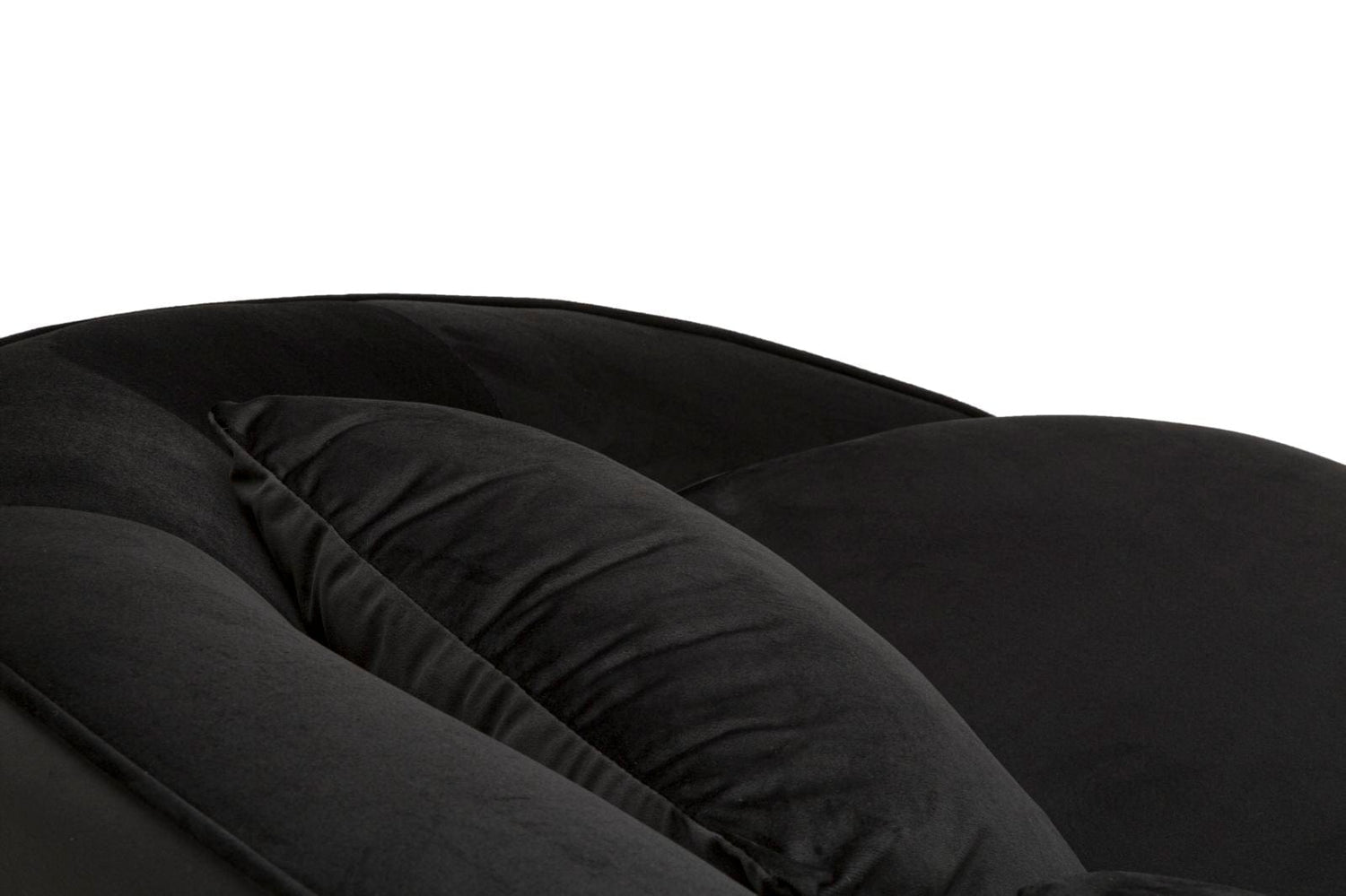 Mauro Ferretti SOFA 3 SEATERS OSLO WITH CUSHIONS BLACK CM 185X84X68