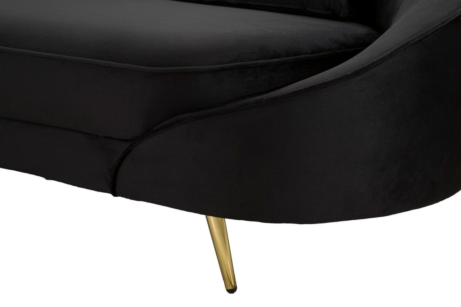 Mauro Ferretti SOFA 3 SEATERS OSLO WITH CUSHIONS BLACK CM 185X84X68