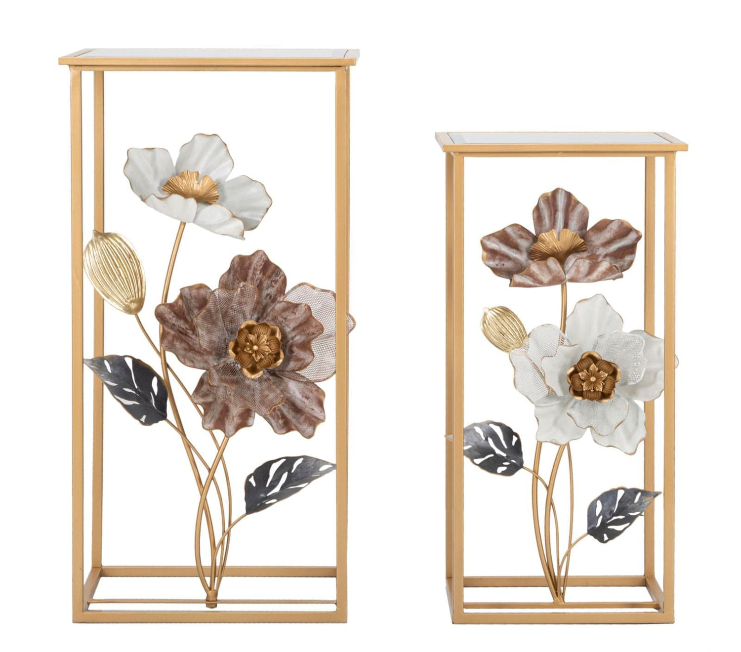 Mauro Ferretti TABLE FLOWER SET 2 PCS CM 36X36X70-30X30X60