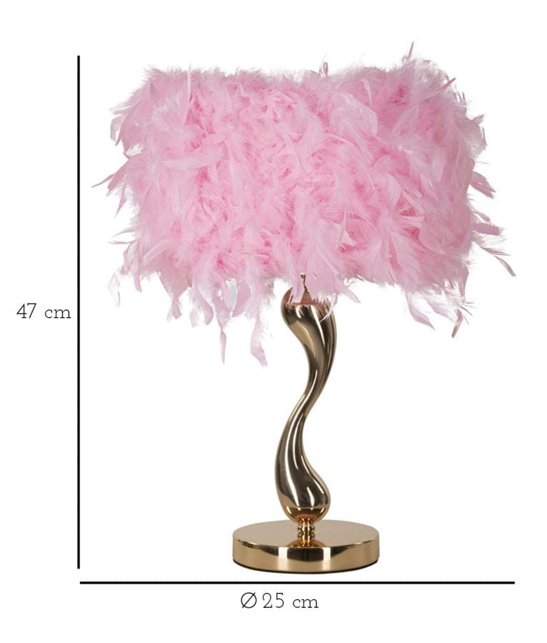 Mauro Ferretti TABLE LAMP CART PINK CM Ø 25X47